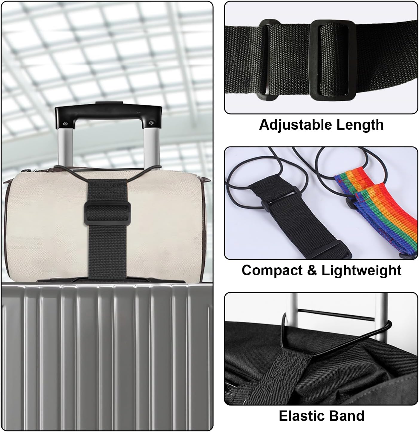 Multi Use Strong Adjustable Luggage Connector Straps
