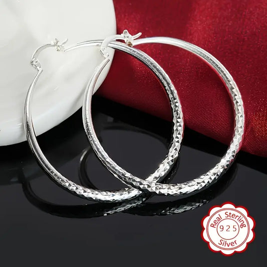 925 Silver Hoop Earrings – Elegant, Hypoallergenic