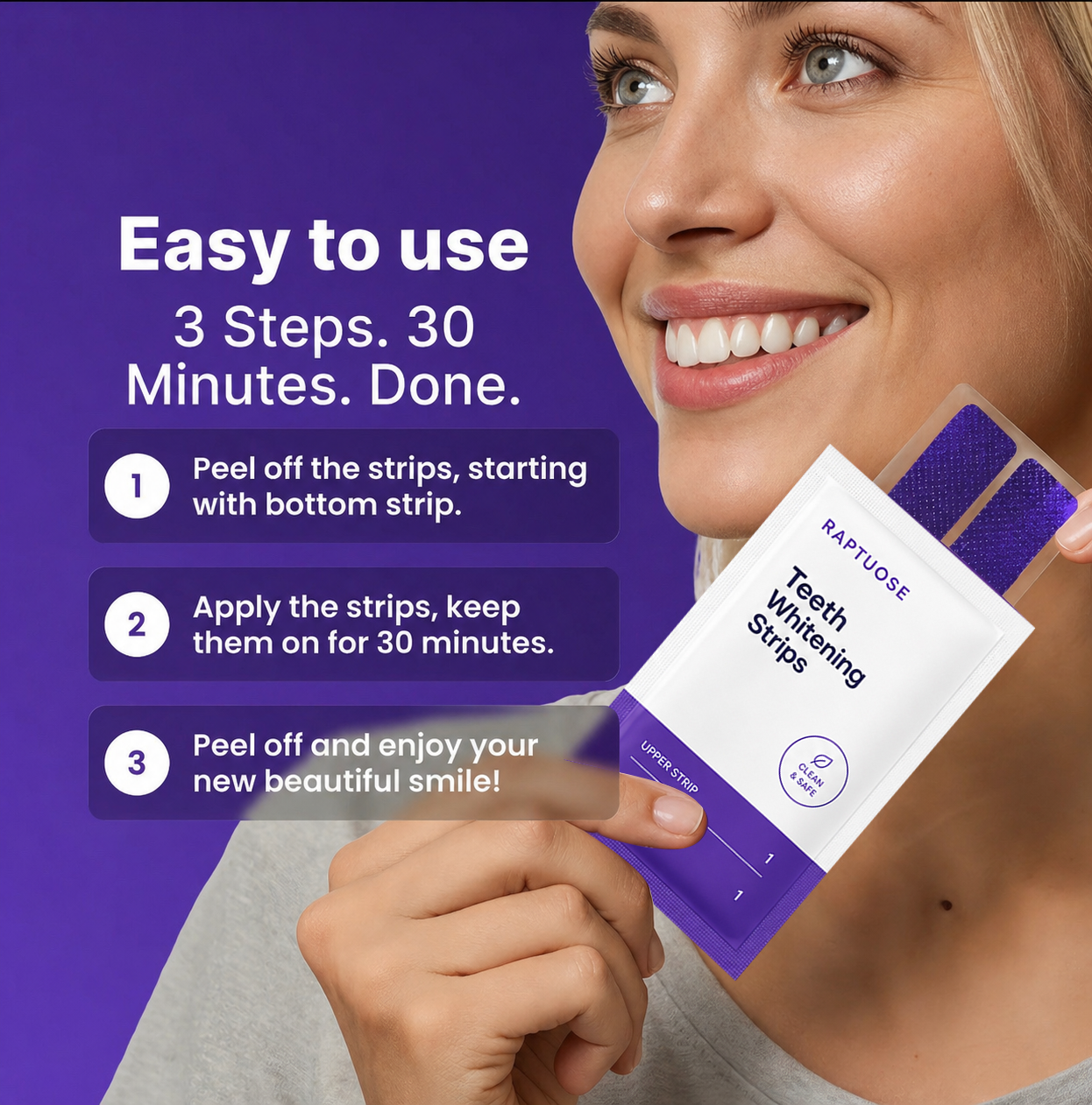 Raptuose Purple Teeth Whitening Strips™