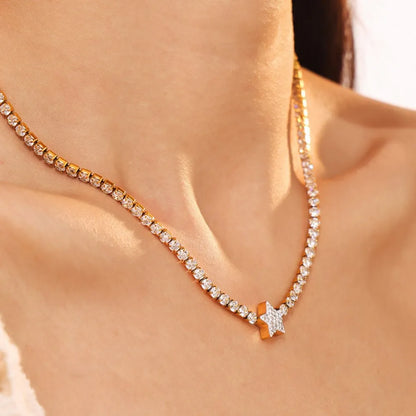 Pendant inlaid with zircon pendant necklace women's necklace high-end accessory